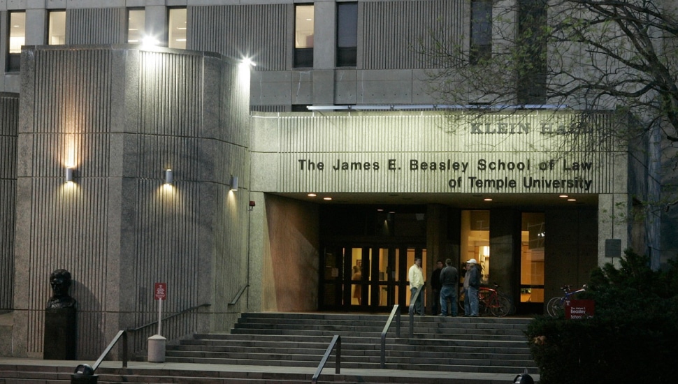 Temple Beasley School of Law exterior.