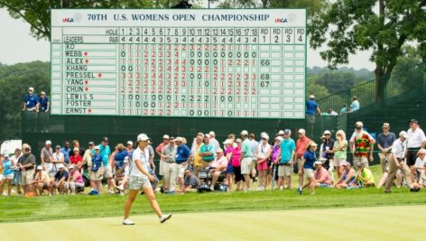 U.S. professional golfer at golf course