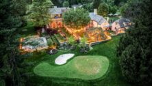 An aerial view of a nearly century old estate on Tower Road in Villanova.