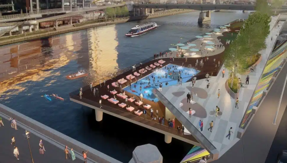 Rendering of proposed water park