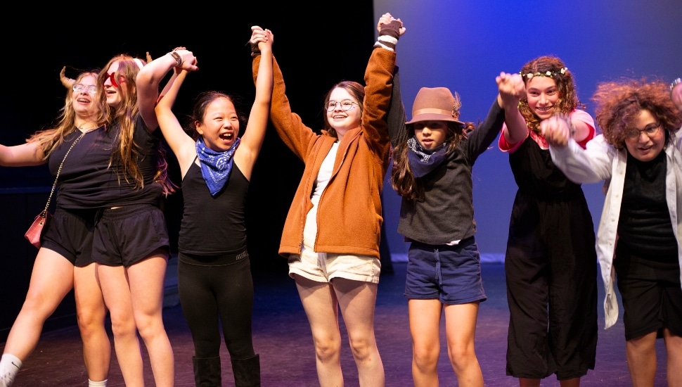 Theatre students at Pennsylvania Theatre Institute's "Young Company" camp hosted by WCU.