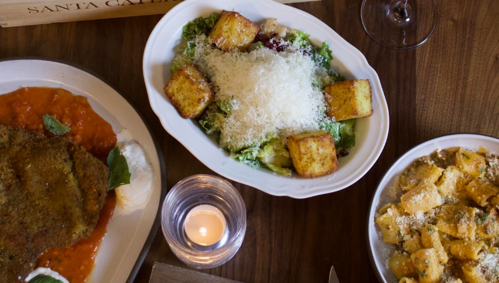 Food from Fiore Rosso.
