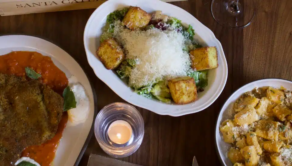 Food from Fiore Rosso.