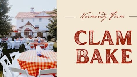 Normandy Farm Clam Bake flyer