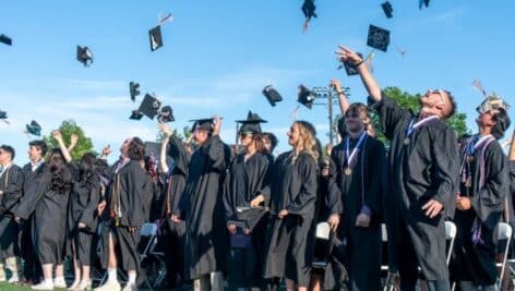 The newest graduates of Palisades High School in Kintnersville.