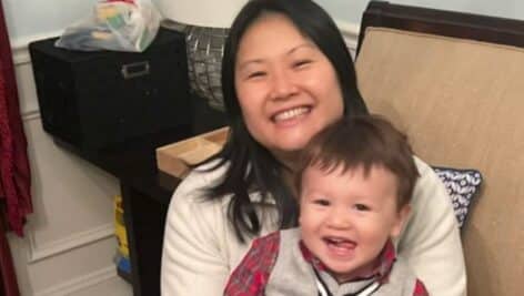 Vivian Chen with her 3-year-old son Chase.