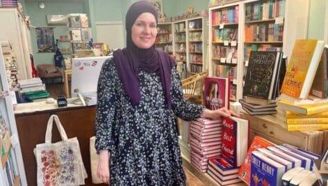 Owner Nadia Alawa at Mavey Books in Ardmore.