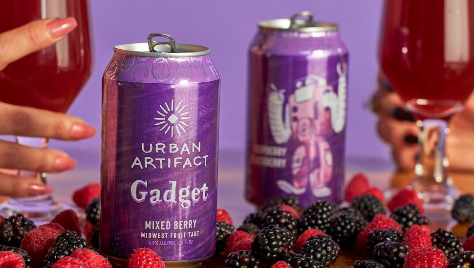Urban Artifact professional advertisement of berry brew