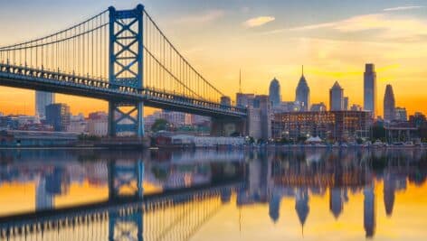 Benjamin Franklin Bridge.