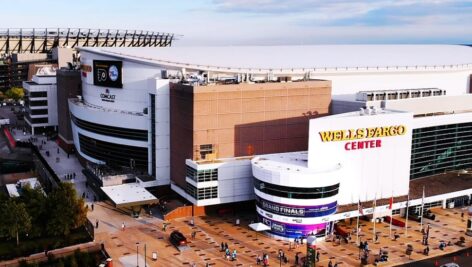 Wells Fargo Center exterior.