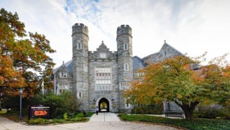 West Chester University building on campus