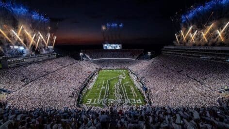 beaver stadium with thousands of people