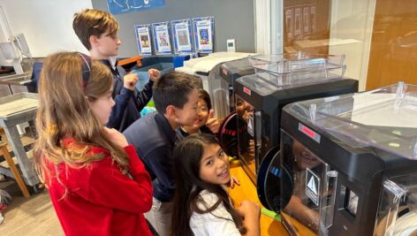 Germantown Academy fourth graders see their designs come to life using 3D printers.