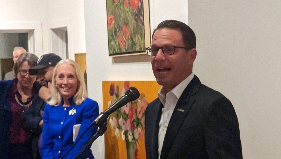 Gov. Josh Shapiro with Congresswoman Mary Gay Scanlon