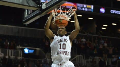 Langston Galloway playing for the St. Joseph's University Hawks.