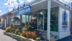 An outdoor view of the Swamp Door co-op in Gilbertsville