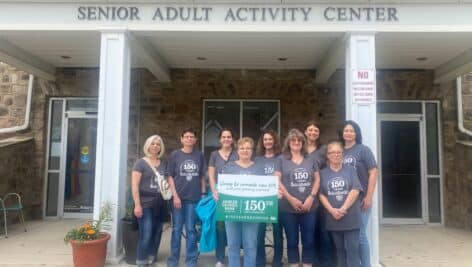 Ambler Savings Bank employees volunteered at Montco Senior Adult Activities Center in Ambler.