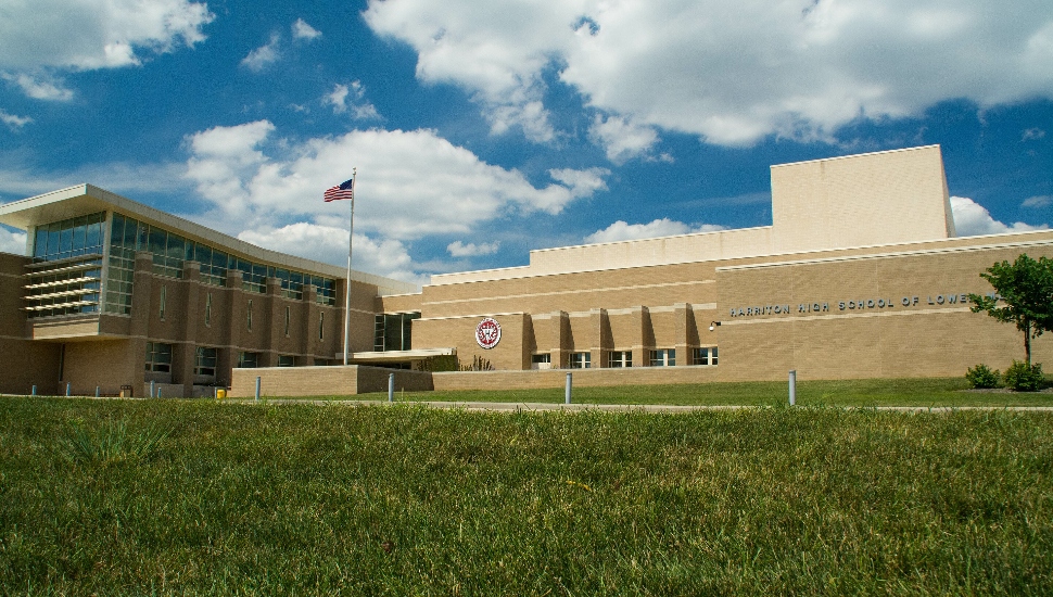 Exterior of Harriton High School.