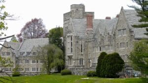 Exterior of Rhoads Hall at Bryn Mawr College