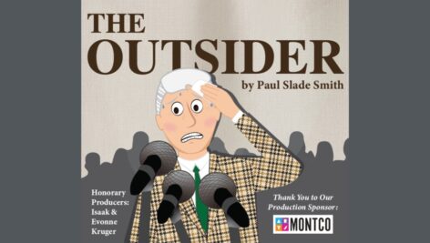 Poster for "The Outsider," which Act II will debut Friday, Oct.11, through Sunday, Nov. 3.