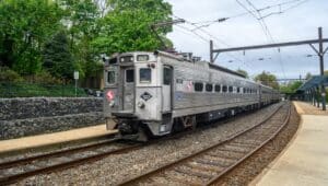 SEPTA Regional Rail Train at Chestnut Hill East