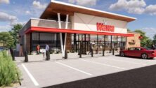 Exterior of a new Wawa