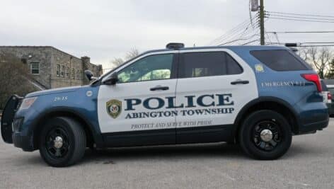 An Abington police department cruiser.