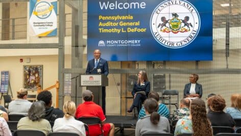 Pennsylvania Auditor General Timothy L. DeFoor, a community college graduate, discusses the job opportunities in the Auditor General’s office for graduates with associate degrees.