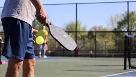 Pickleball player.