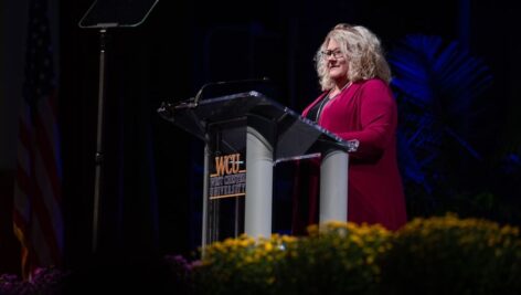 West Chester University's new president Dr. R. Laurie Bernotsky offers her first Welcome Back address to students, faculty and staff.