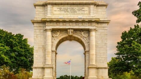 Valley Forge National Historical Park Archway.