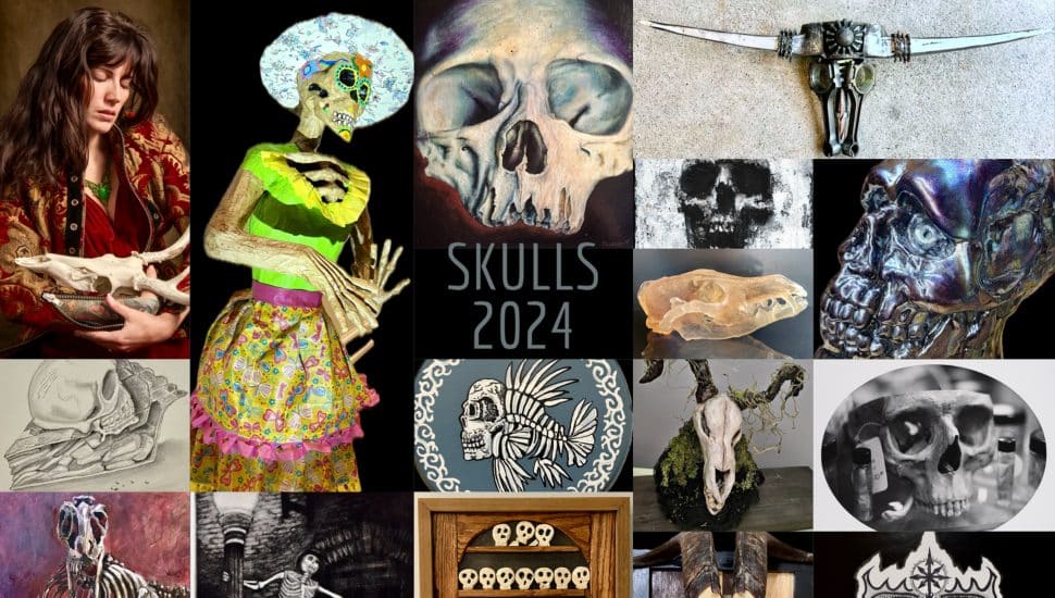 Aston Mills Art Exhibit Features Skulls, Bone and Skeleton Art