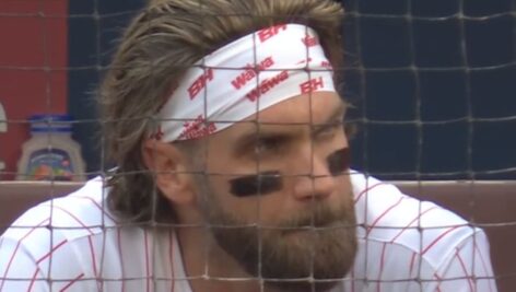 Bryce Harper with Wawa headband