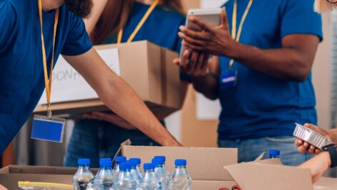 Volunteers help with Hurricane Helene.