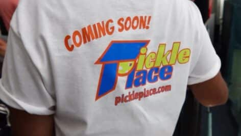 A T-shirt reading Pickle Place is coming soon.