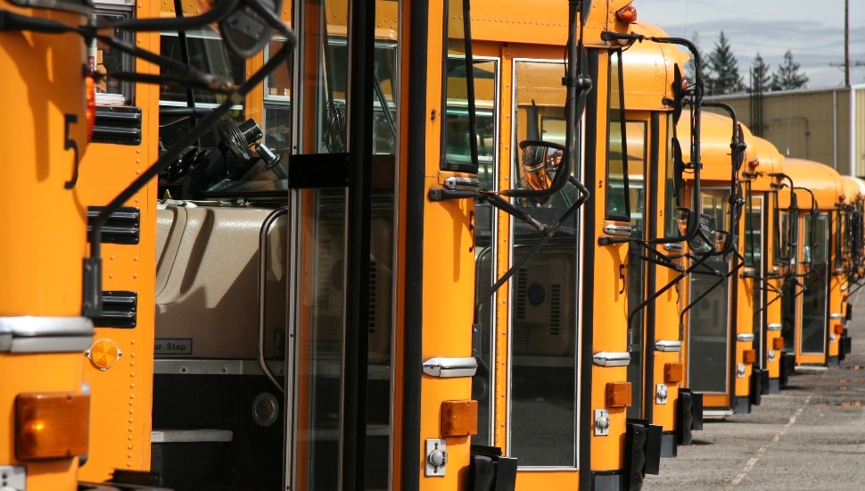 School bus depot.