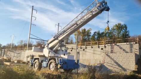 Coatesville Train Station construction