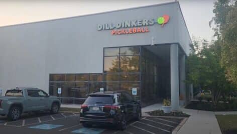 Facade of the Dill Dinkers Pickleball Lansdale location.