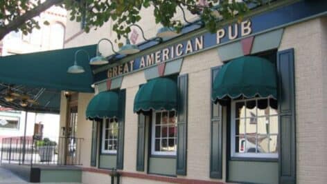 Exterior of Conshohocken's Great American Pub.