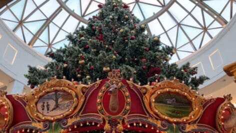 Christmas Tree and carousel at the King of Prussia Mall.