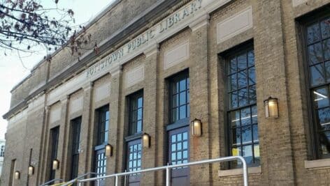 Facade of Pottstown Regional Public Library.