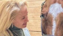 Deanna Manfredi with her horse