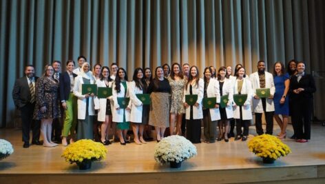 The inaugural class of Delaware Valley University's Physician Assistant Program.