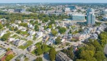 Aerial view of Conshohocken.