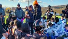 The Norristown 10U Bengals football team received their championship trophy.