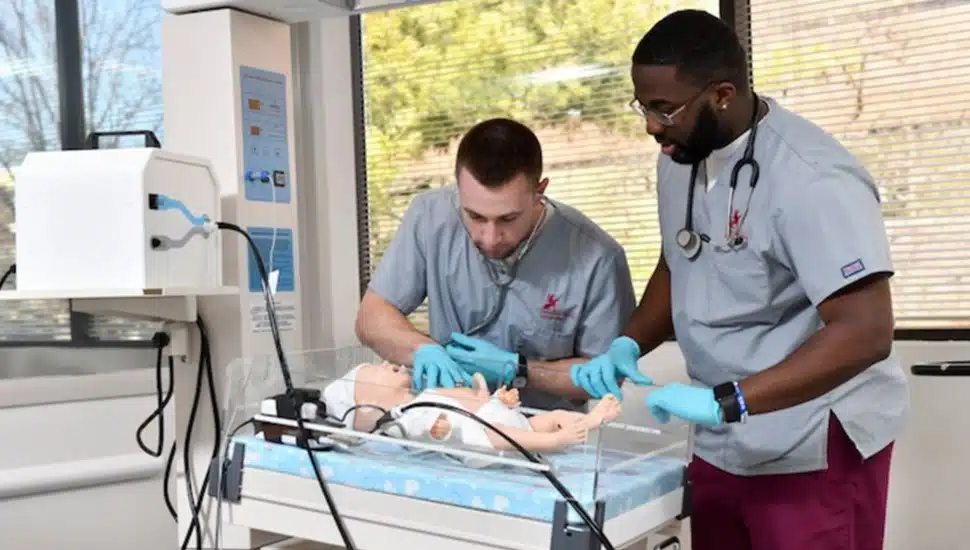 nursing students in simulation lab