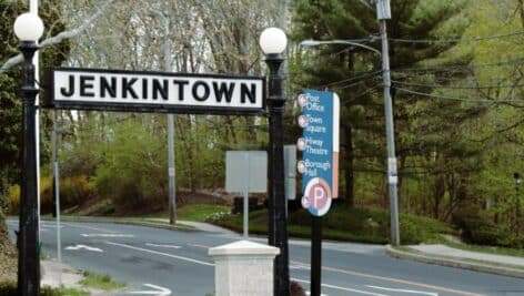 Jenkintown borough sign.