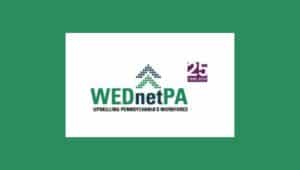 Logo for WEDnetPA grants offered by MCCC.