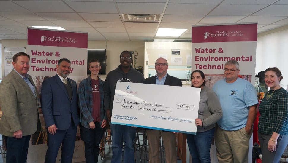 Thaddeus Stevens College of Technology in Lancaster County receives a $25,000 grant to enhance outreach, curriculum, and scholarships for its Water and Environment Technology Program.