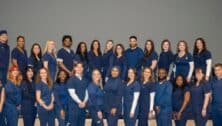 MCCC nursing graduates at the pinning ceremony on Dec. 17 at the Blue Bell Campus.